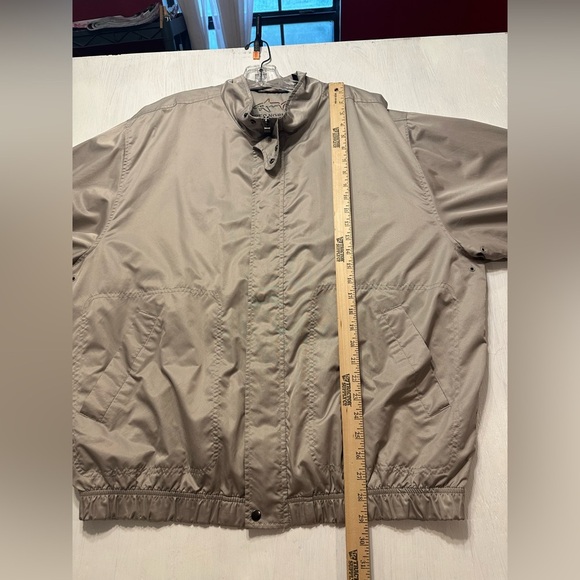 Vintage Greg Norman Collection Golf Jacket Shark Logo Beige Windbreaker L Korea - Picture 12 of 12